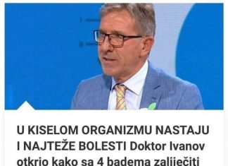 “DR IVANOV: SAVETI ZA ODRŽAVANJE ALKALNOSTI TELA I ZDRAVU ISHRANU”