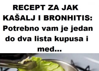 RECEPT ZA JAK KAŠALJ I BRONHITIS: Potrebno vam je jedan do dva lista kupusa i med