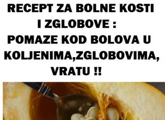 RECEPT ZA BOLNE KOSTI I ZGLOBOVE: Pomaže kod bolova u zglobovima, koljenima, vratu