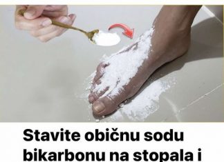 Stavite običnu sodu bikarbonu na stopala i pustite da djeluje: OVDJE je učinak za 15 minuta!