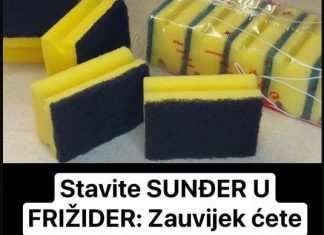 ČIST I MIRISAN FRIŽIDER: JEDNOSTAVAN TRIK S SUNĐEROM