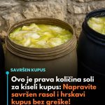Ovo je prava količina soli za kiseli kupus: Napravite savršen rasol i hrskavi kupus bez greške!