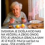 SVEKRVA JE DOŠLA KOD NAS NA VEČERU, A ZBOG ONOG ŠTO JE URADILA IZBACILA SAM JE IZ KUĆE: Muž je sad ljut na mene – ŠTA VI MISLITE?