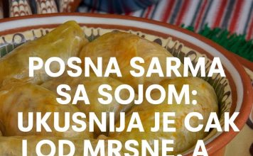 Posna sarma sa sojom: Ukusnija je čak i od mrsne, a pravi se očas posla