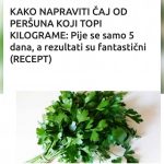 ČAJ OD PERŠUNA JE NAJBOLJI ZA MRŠAVLJENJE: Ali samo ako ga pijete OVAKO!