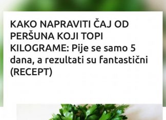 ČAJ OD PERŠUNA JE NAJBOLJI ZA MRŠAVLJENJE: Ali samo ako ga pijete OVAKO!