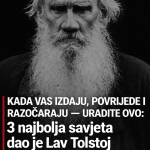 KADA VAS IZDAJU, POVRIJEDE I RAZOČARAJU – URADITE OVO: 3 najbolja savjeta dao je Lav Tolstoj