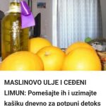 MASLINOVO ULJE I CEĐENI LIMUN: Pomešajte ih i uzimajte kašiku dnevno za potpuni detoks organizma