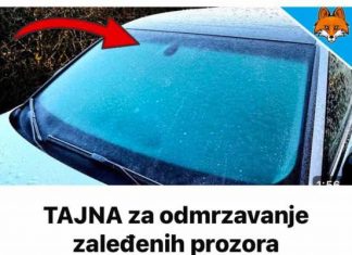 TAJNA za odmrzavanje zaleđenih prozora automobila u SEKUNDI….