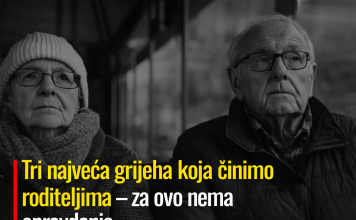 Tri najveća grijeha koja činimo roditeljima – za ovo nema opravdanja