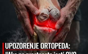 UPOZORENJE ORTOPEDA: “Ako ne prestanete jesti OVO, vaši zglobovi će se pretvoriti u ‘prah’ prije 60-e!”