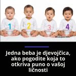 Jedna beba je djevojčica, ako pogodite koja to otkriva puno o vašoj ličnosti