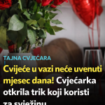 Cvijeće u vazi neće uvenuti mjesec dana!-Cvjećarka otkrila trik koji koristi za svježinu
