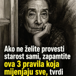 Ako ne želite provesti starost sami, zapamtite ova 3 pravila koja mijenjaju sve, tvrdi poznati psiholog