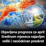 Objavljena prognoza za april: Sredinom mjeseca najavljen veliki i neočekivan preokret