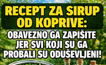 RECEPT ZA LJEKOVITI SIRUP OD KOPRIVE