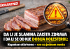 NAPOKON OTKRIVENO DA LI JE SLANINA ZAISTA ZDRAVA I DA LI SE OD NJE DOBIJA HOLESTEROL