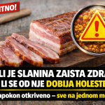 NAPOKON OTKRIVENO DA LI JE SLANINA ZAISTA ZDRAVA I DA LI SE OD NJE DOBIJA HOLESTEROL