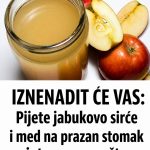 IZNENADIT ĆE VAS: Pijete jabukovo sirće i med na prazan stomak ujutru, a evo zašto…