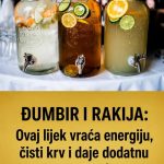 ĐUMBIR I RAKIJA: Ovaj lijek vraća energiju, čisti krv i daje dodatnu snagu organizmu
