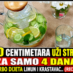 10 centimetara uži struk za samo 4 dana! Potreban je samo limun i krastavac..(RECEPT)