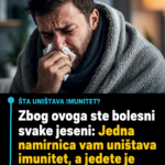 Zbog ovoga ste bolesni svake jeseni: Jedna namirnica vam uništava imunitet, a jedete je svaki dan!