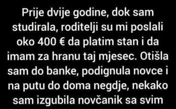 Prije dvije godine, dok sam studirala