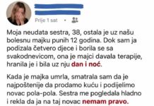 Moja neudata sestra, 38, ostala je u našu bolesnu majku punih 12 godina.