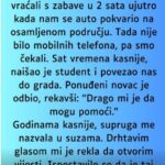 “Supruga i ja smo se vracali sa zabave u 2 ujutro i auto nam staje na osamljenom mjestu…”