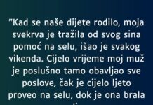 KAD SE NAŠE DIJETE R0DIL0, M0JA SVEKRVA JE…