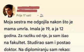 Imao sam 12 godina kada mi je umrla majka: Moja sestra je tada odustala od svojih snova da bi se brinula o meni